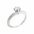 ANEL SOLITÁRIO PRATA PREMIUM COM ZIRCÔNIA CRISTAL - TAMANHO 18 - CÓD 3501401