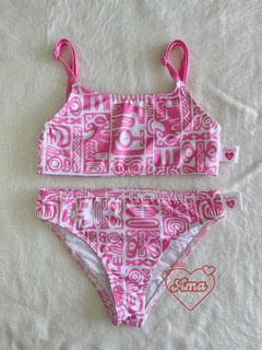 Bikini Tiras Regulables -Hawaii Rosa-