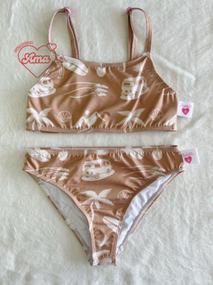 Bikini Tiras Regulables -Playa Tostado-