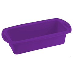 Forma Retangular Em Silicone Para Pão Bolo Pudim Silicone