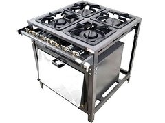 FOGAO INDUSTRIAL ROA OMEGA 4BOCAS 30CM P5 B.P. C/FORNO