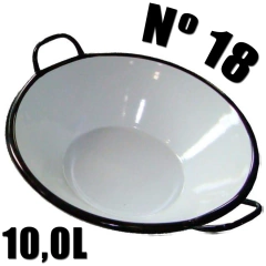 TACHO ESMALTADO SUZANPECAS BRANCO 18" 13005