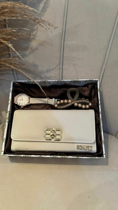 Kit Bolsa Relógio STZ - Off White