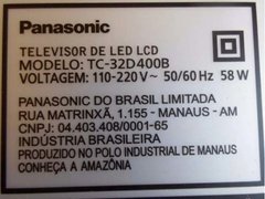 Imagem do Kit Conjunto De Barra De Leds Tv Panasonic Tc-32d400b
