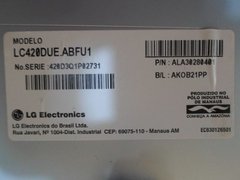 Placa Ctrl T-con Tv Lg 42la6204 6870c-0452a - loja online