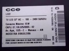 Imagem do Conjunto De Barra De Leds Led Tv Cce L322 Right E Left