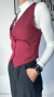 CHALECO MINGLE BORDO - JACINTA LA RENGA - INDUMENTARIA FEMENINA
