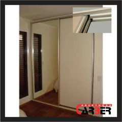 Frente de Placard Integral en Melamina Blanca 1,98 a 2,18 x 2,60