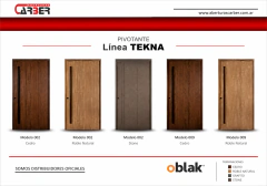 Puerta PIVOTANTE OBLAK TEKNA 1,20 x 2,20 Todos los Modelos