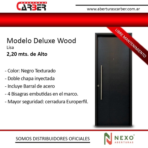 Puerta 1,00 x 2,20 NEXO Foliado PVC Texturado Lisa DK001 - comprar online