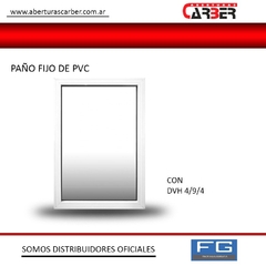 paño fijo pvc DVH doble vidrio nexo venhausen tecnoperfiles