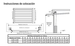 Porton Levadizo Manual Marco Chapa 18 Ciego - comprar online