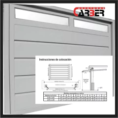 Porton Corredizo Automatico Hoja CH20 Ciego o Postigo 2,40 x 2,00 - Aberturas Carber