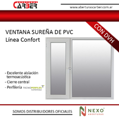 Patagónica de PVC Linea SMARTLIFE Blanco de 1,20 x 1,50 DVH 4/9/4 - VENHAUSEN