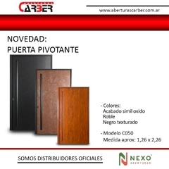 Puerta PIVOTANTE NEXO con 2 Paños Fijos Laterales PR/K/C 57 de 2,26 x 2,26 en internet