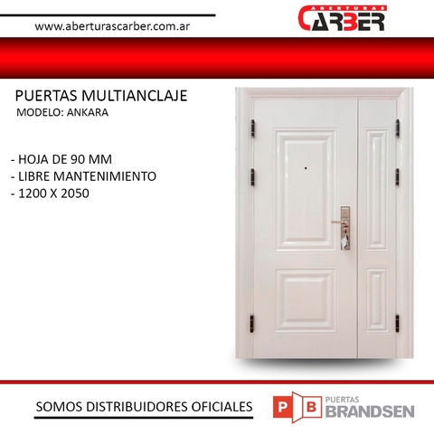 puertas de exterior puertas de seguridad puerta multianclaje abertura carber brandsen