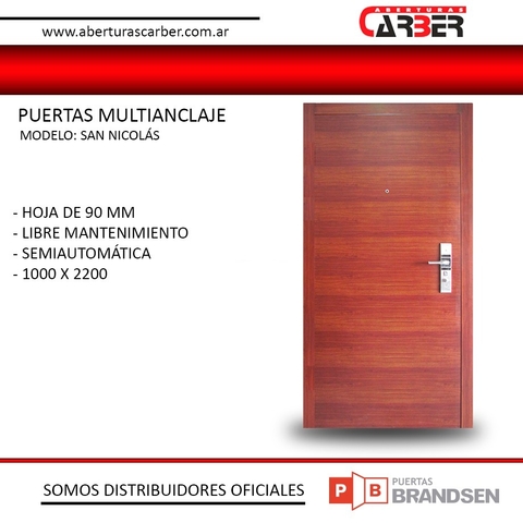 puertas de seguridad puertas de exterior puertas multianclaje aberturas carber brandsen