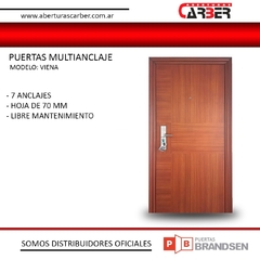 PUERTA MULTIANCLAJE PUERTA DE EXTERIOR PUERTA DE SEGURIDAD PUERTA BLINDADA ABERTURAS CARBER BRANDSEN