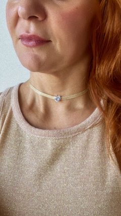 Choker Fita Coração