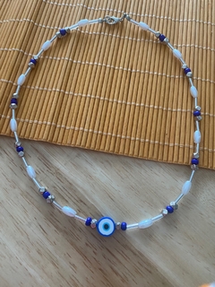 Choker Olho Grego Azul