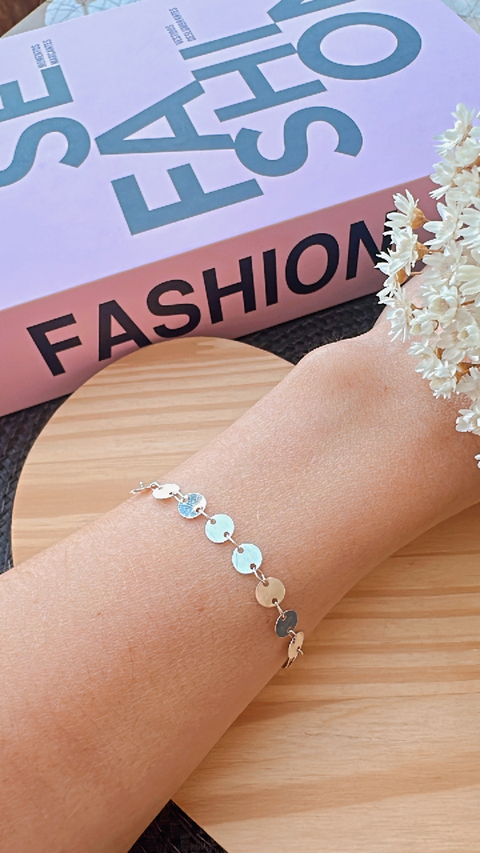 Pulseira Medalhinha Prata