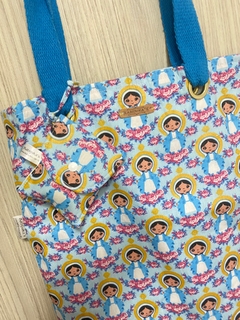Sacola Tecido Estampa Nossa Senhora - comprar online