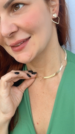 Choker 3 corações
