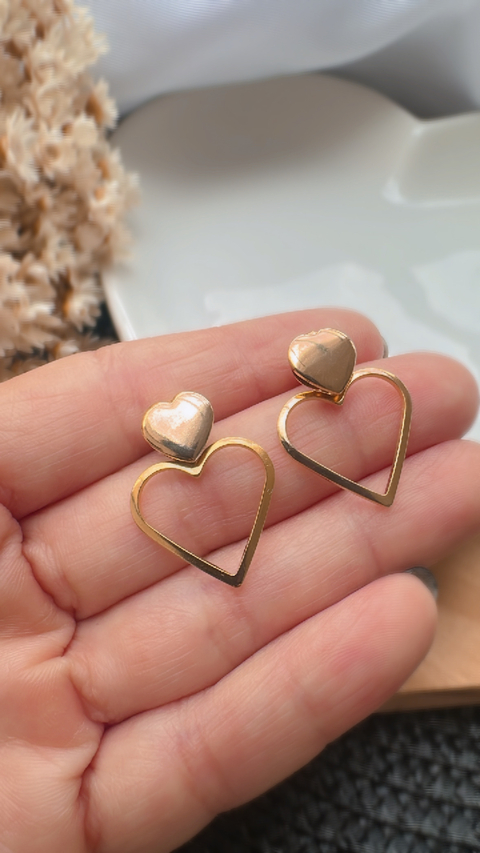 Brinco Coração Amor