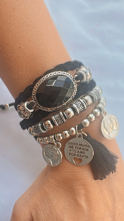 Pulseira Preta Arianna
