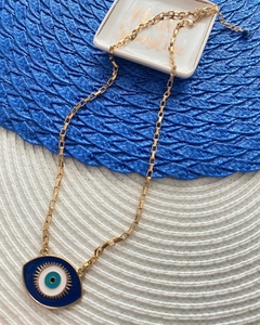 Colar Olho Grego Chic Dourado