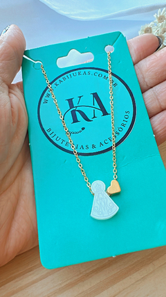 Colar Nossa Senhora Aparecida Dourado - comprar online