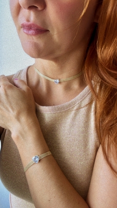 Choker Fita Coração - KaBijukas
