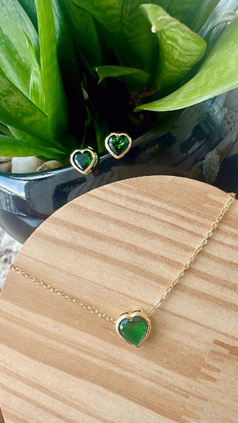 Conjunto Coração Esmeralda