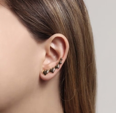 Brinco Ear Cuff Coração Dourado - comprar online