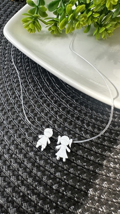 Colar Fio Casal - Menina e Menino