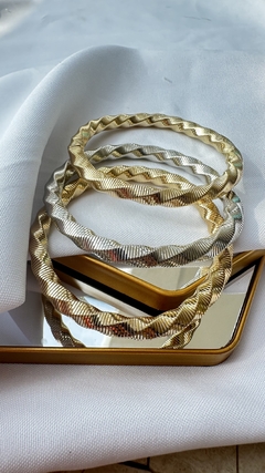 Pulseira Trio Dourado/Prata - comprar online