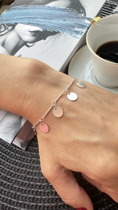 Pulseira Medalhinha Prata