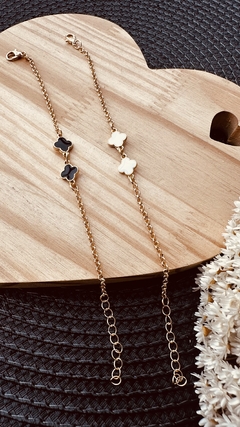 Pulseira Trevo Duplo Preto - comprar online