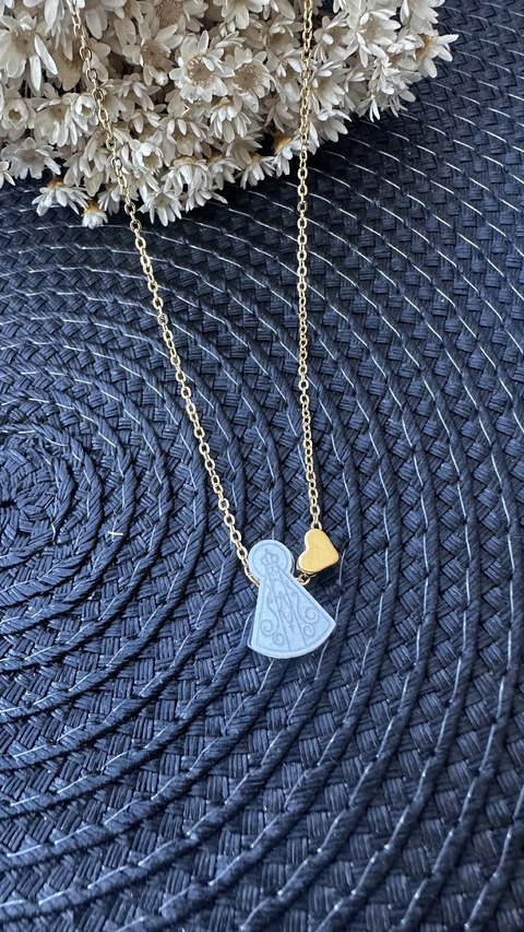 Colar Nossa Senhora Aparecida Dourado