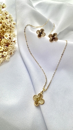 Conjunto Trevo Dourado - loja online