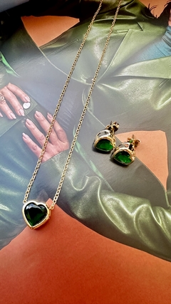 Conjunto Coração Esmeralda - comprar online
