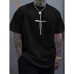 Camiseta Oversized 100% Algodão - Jesus Fé