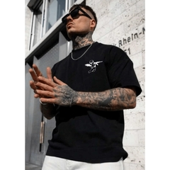 Camiseta Oversized 100% Algodão - Anjo AK-47