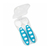 Kit Talher com Estojo para Bebê - Colher e Garfo - Azul - Buba