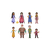 Miniaturas Importadas Disney Wish Asha Articulados 5cm 9un