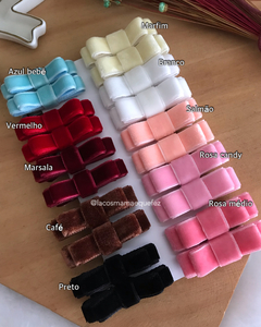 Lacinho Chanel Slim Veludo Rn (unidade) - loja online