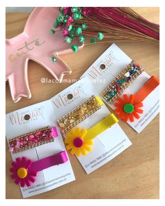 Par Hair Clips Girassol