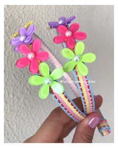 Tiara Flower em Acrílico (unidade)
