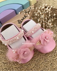 Sapatinho de Bebê | Luxo - Rosa - comprar online