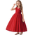 Imagem do Vestido de Festa Infantil Vermelho: O Modelo Encantador Que Vai Deixar Sua Princesa Deslumbrante!